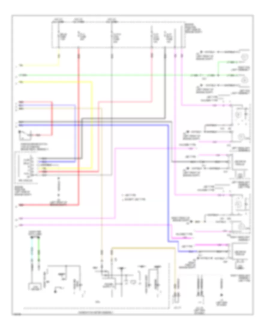 Headlamps  Fog Lamps Wiring Diagram (2 of 2) for Toyota Prius V 2014
