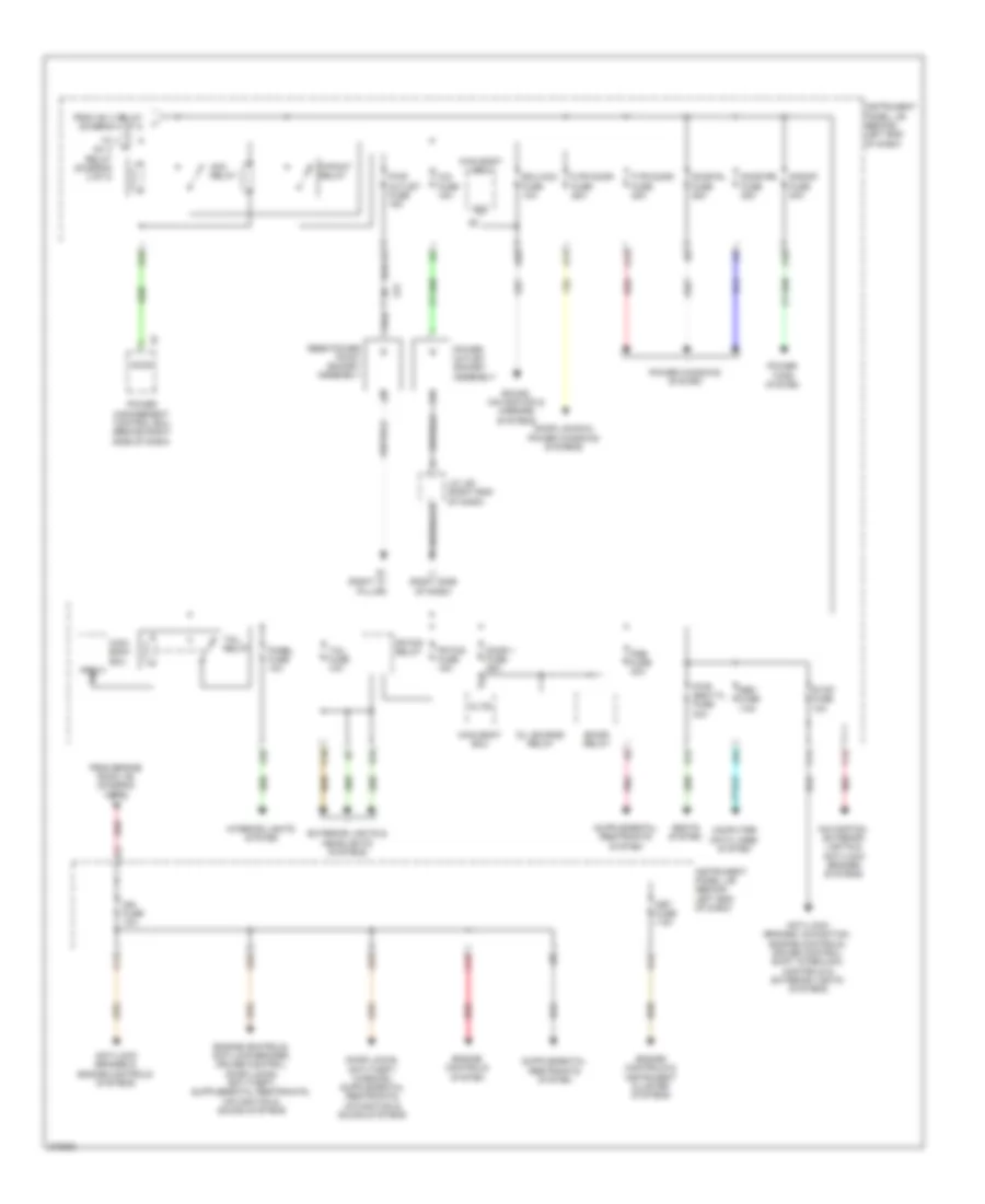 Power Distribution Wiring Diagram (3 of 3) for Toyota Prius V 2014