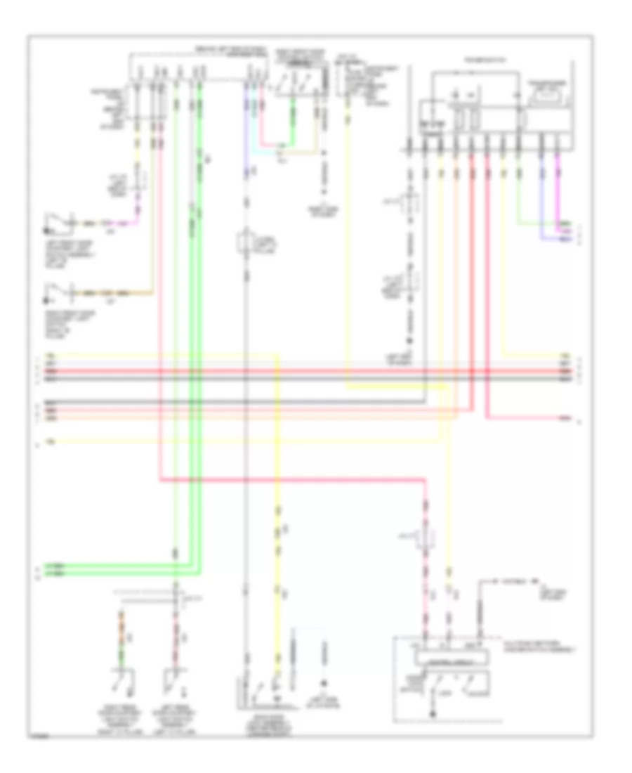 Power Door Locks Wiring Diagram (4 of 5) for Toyota Prius V 2014