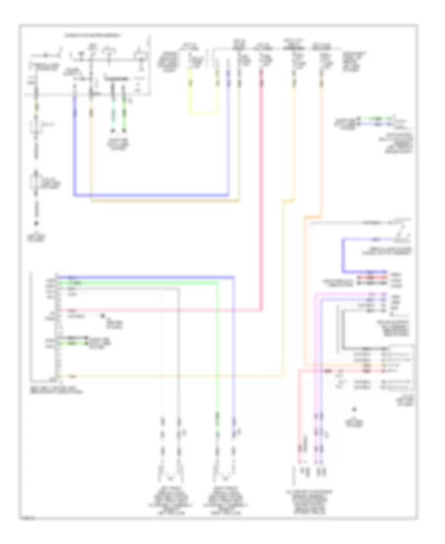 Pre Collision Wiring Diagram for Toyota Prius V 2014