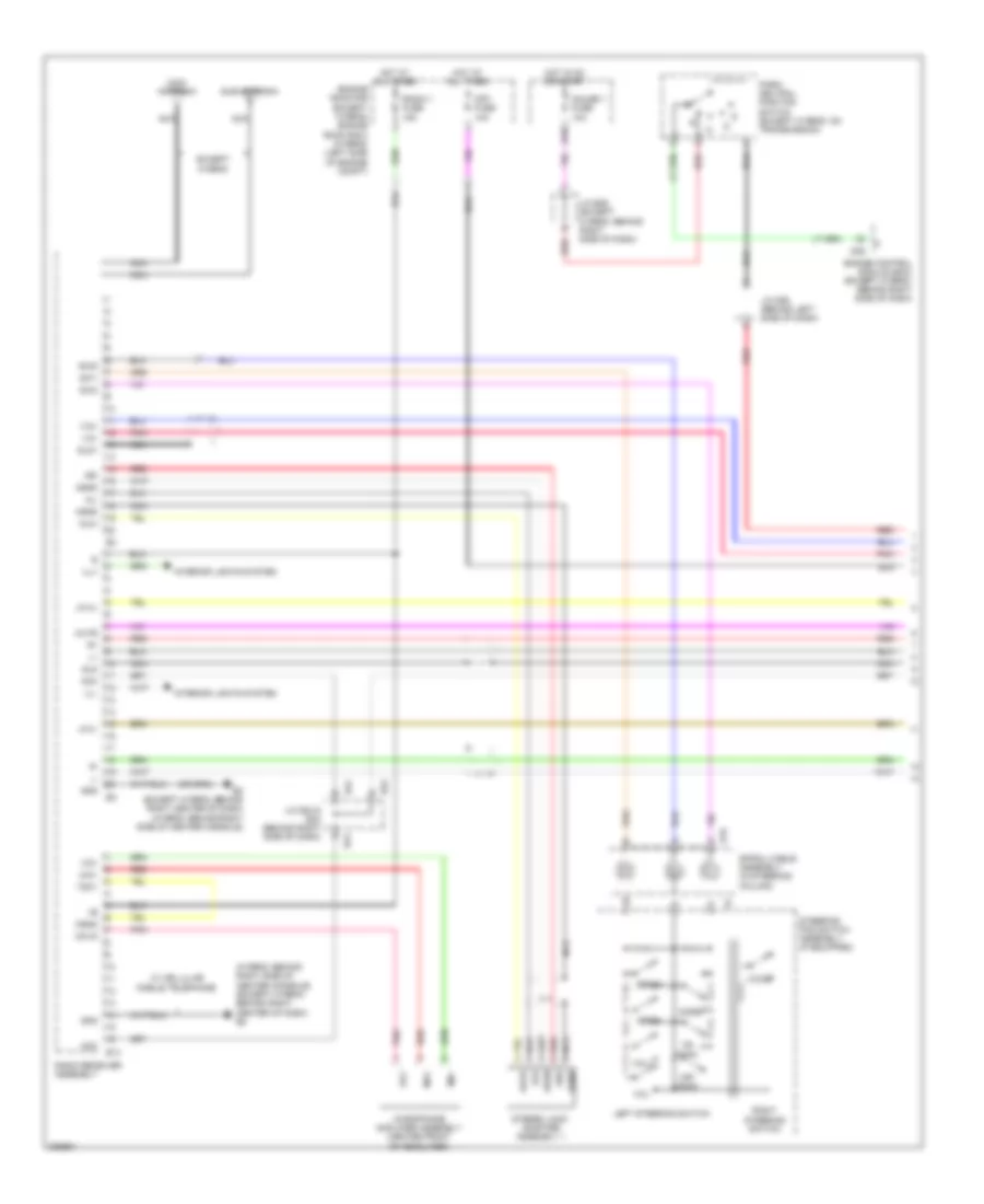 Radio Wiring Diagram, with JBL without Navigation (1 of 3) for Toyota Highlander Hybrid 2009