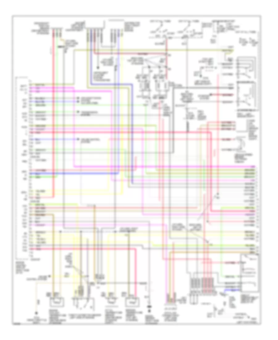 2.7L, Engine Performance Wiring Diagrams, AT (1 of 2) for Toyota Tacoma SR5 1996