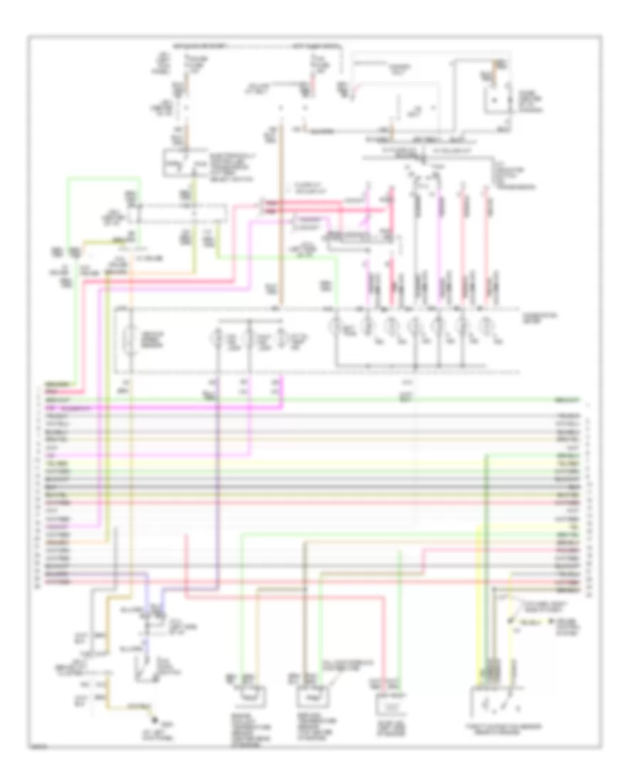 3.4L, Engine Performance Wiring Diagrams, AT (2 of 3) for Toyota Tacoma SR5 1996