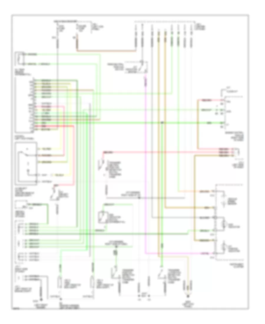 Transfer Case Wiring Diagram, with 2-4 Select Switch for Toyota Tacoma SR5 1996