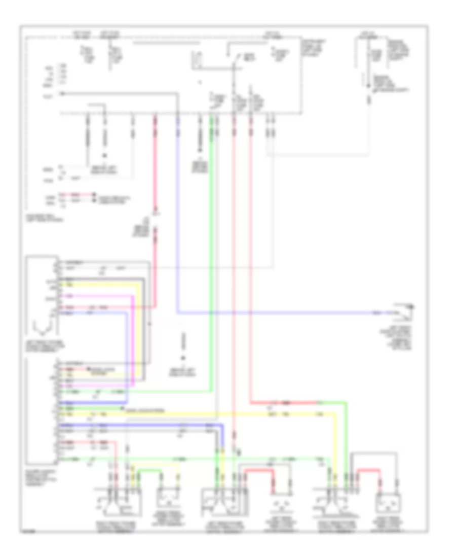 Power Windows Wiring Diagram Hybrid for Toyota Camry XLE 2012