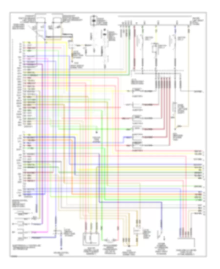 3.0L, Engine Performance Wiring Diagrams, Except California (1 of 4) for Toyota Camry LE 2000