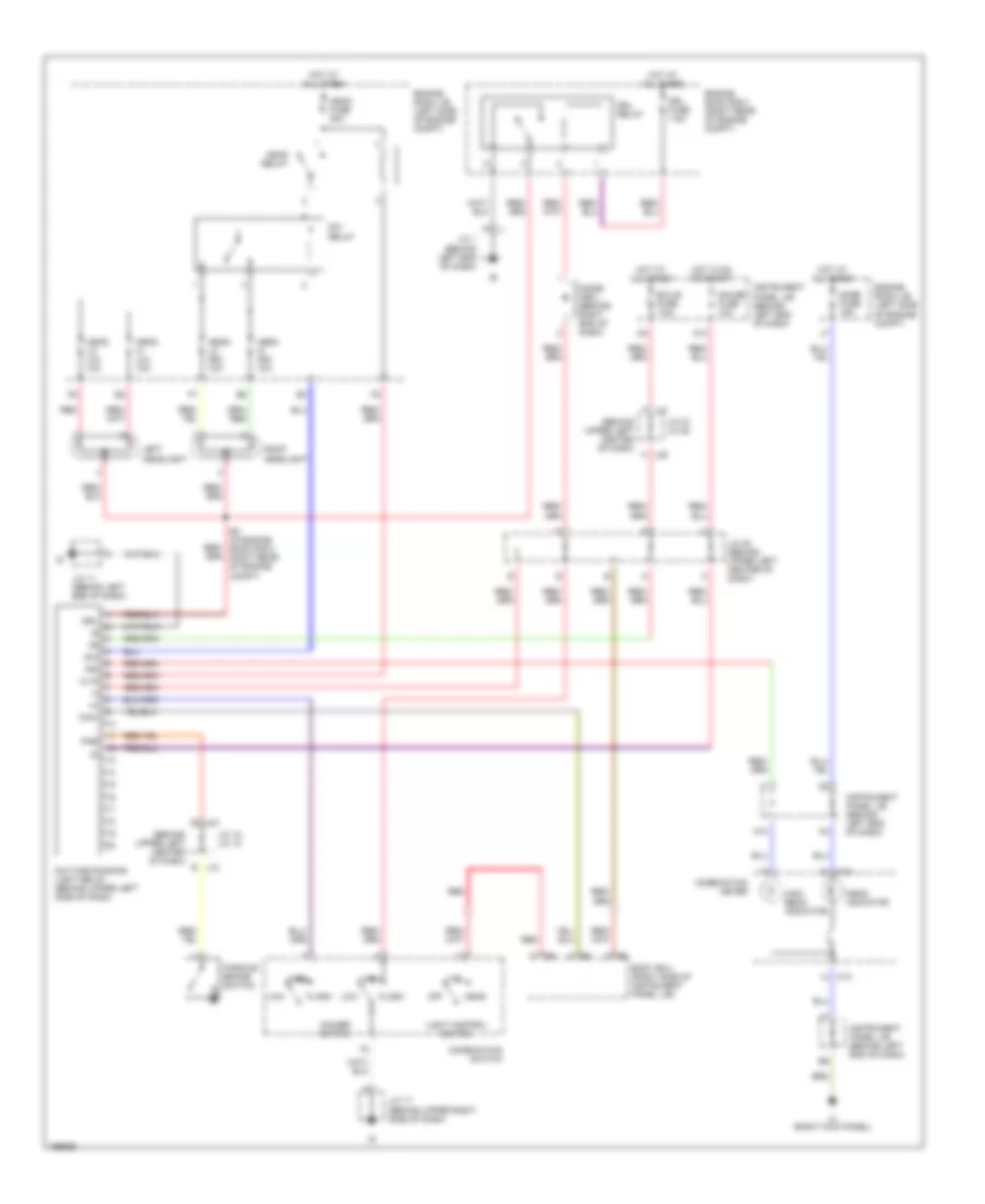 Headlight Wiring Diagram with DRL for Toyota Prius 2002