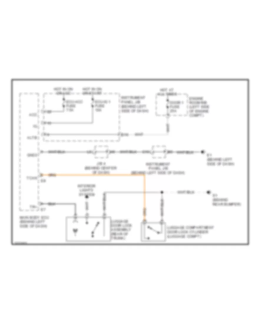 Tailgate Release Wiring Diagram, Hybrid for Toyota Camry SE 2010