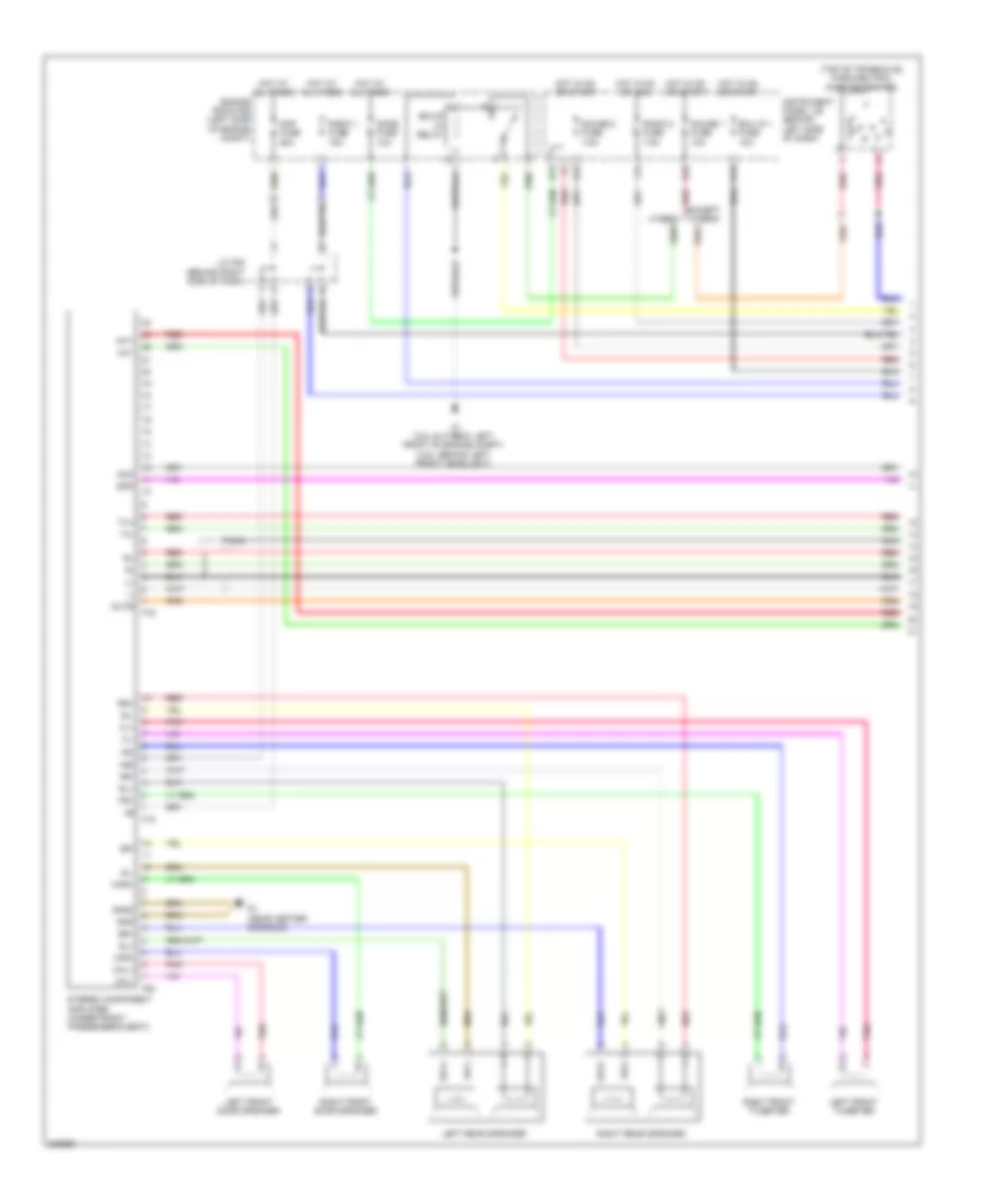 8 Speaker System Wiring Diagram with Navigation 1 of 3 for Toyota Camry SE 2010