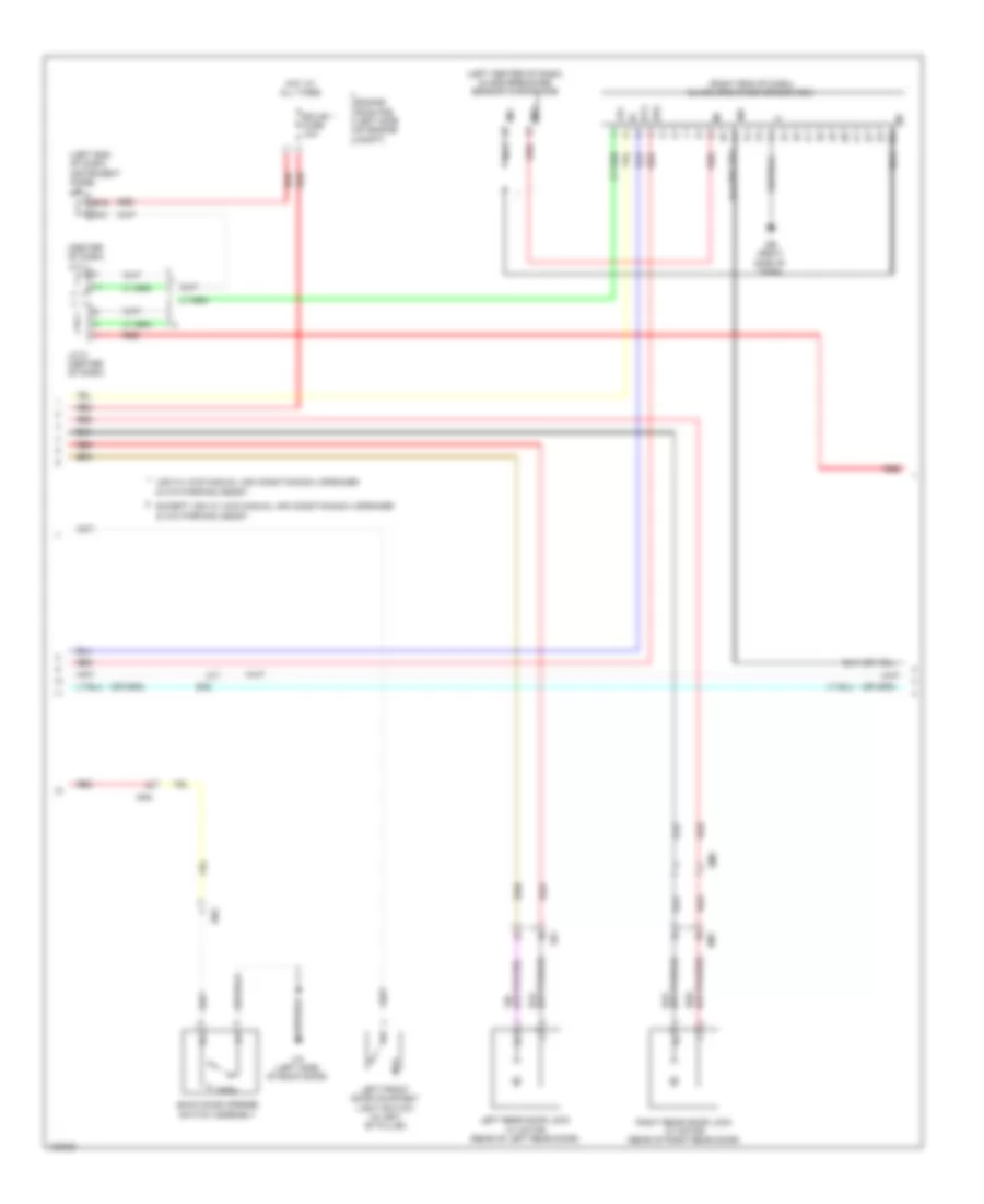 Power Door Locks Wiring Diagram, Except EV without Smart Key System (3 of 4) for Toyota RAV4 EV 2014