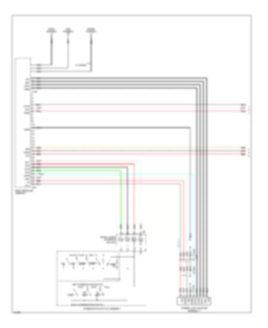Radio Wiring Diagram Except EV with Built in Amplifier without Multi Media Module 1 of 3 for Toyota RAV4 EV 2014