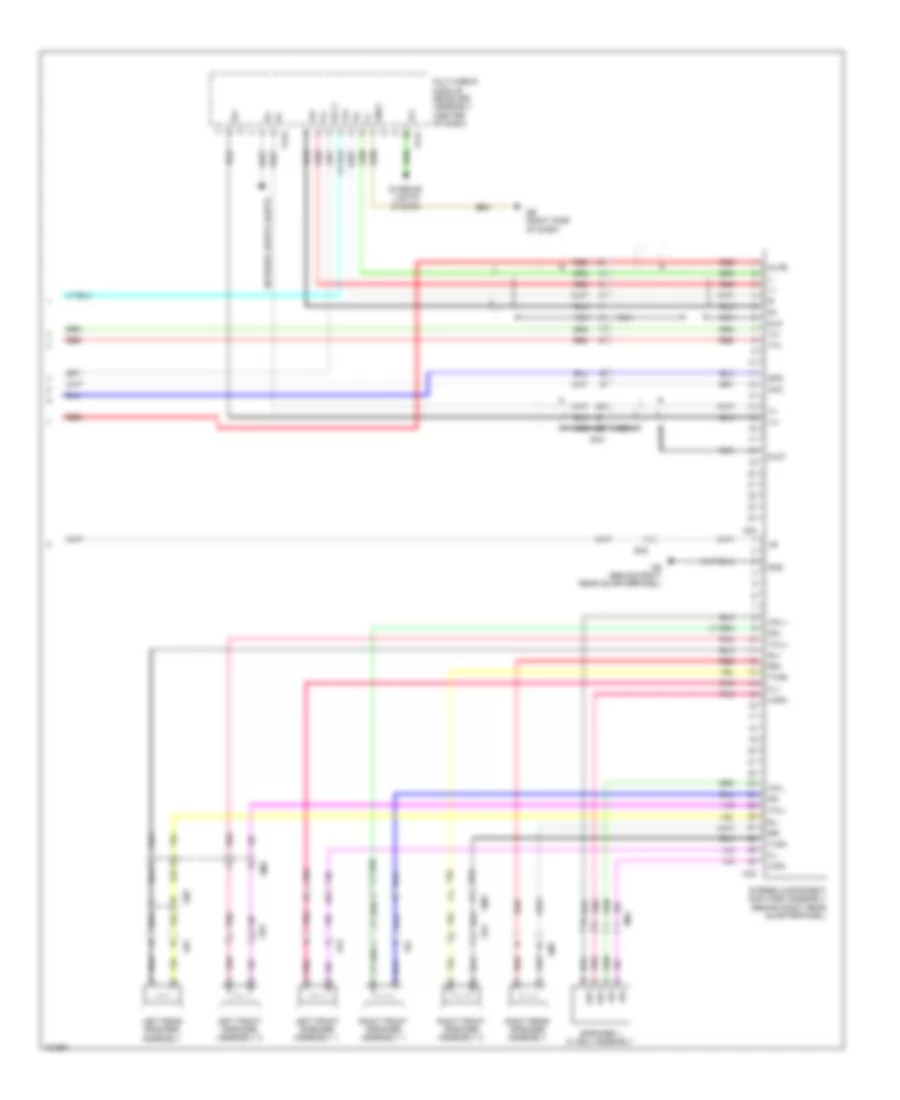 Radio Wiring Diagram Except EV with Separate Amplifier 3 of 3 for Toyota RAV4 EV 2014