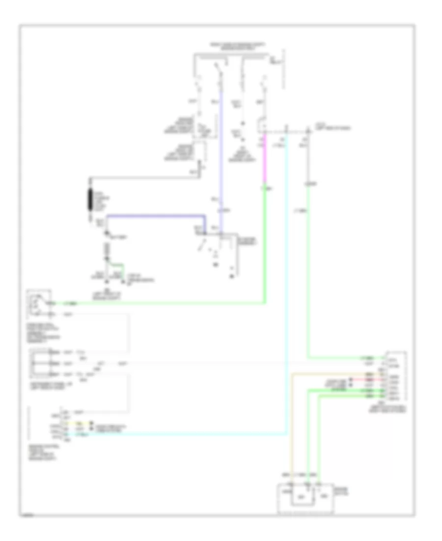 Starting Wiring Diagram with Smart Key System for Toyota RAV4 EV 2014