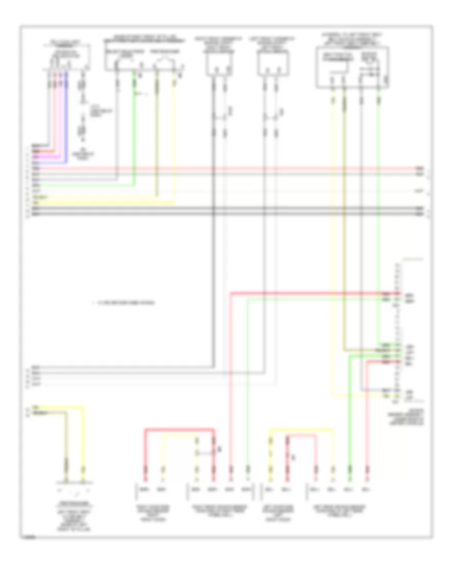 Supplemental Restraints Wiring Diagram Except EV 2 of 3 for Toyota RAV4 EV 2014