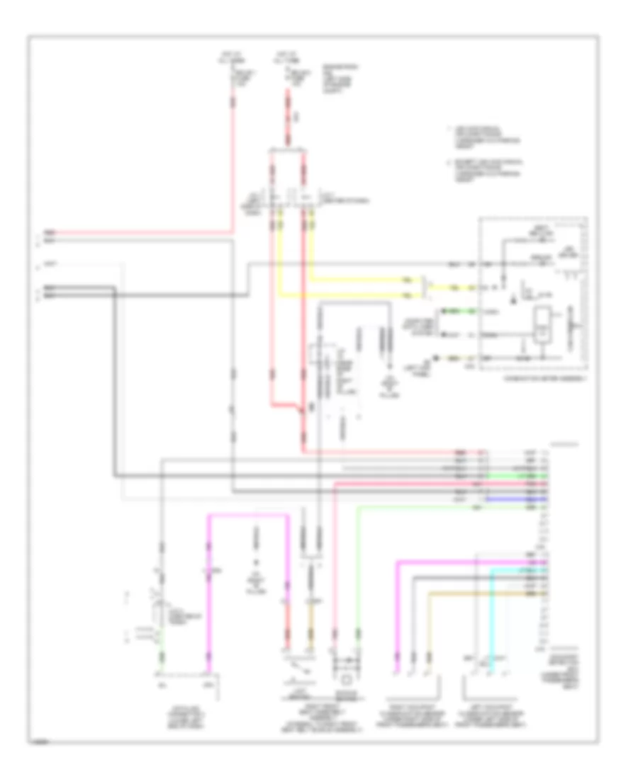 Supplemental Restraints Wiring Diagram Except EV 3 of 3 for Toyota RAV4 EV 2014