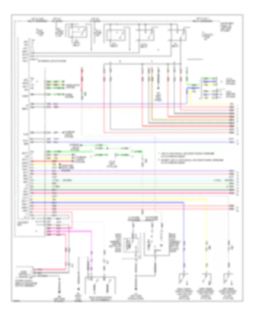 Forced Entry Wiring Diagram, Except EV without Smart Key System (1 of 4) for Toyota RAV4 EV 2014