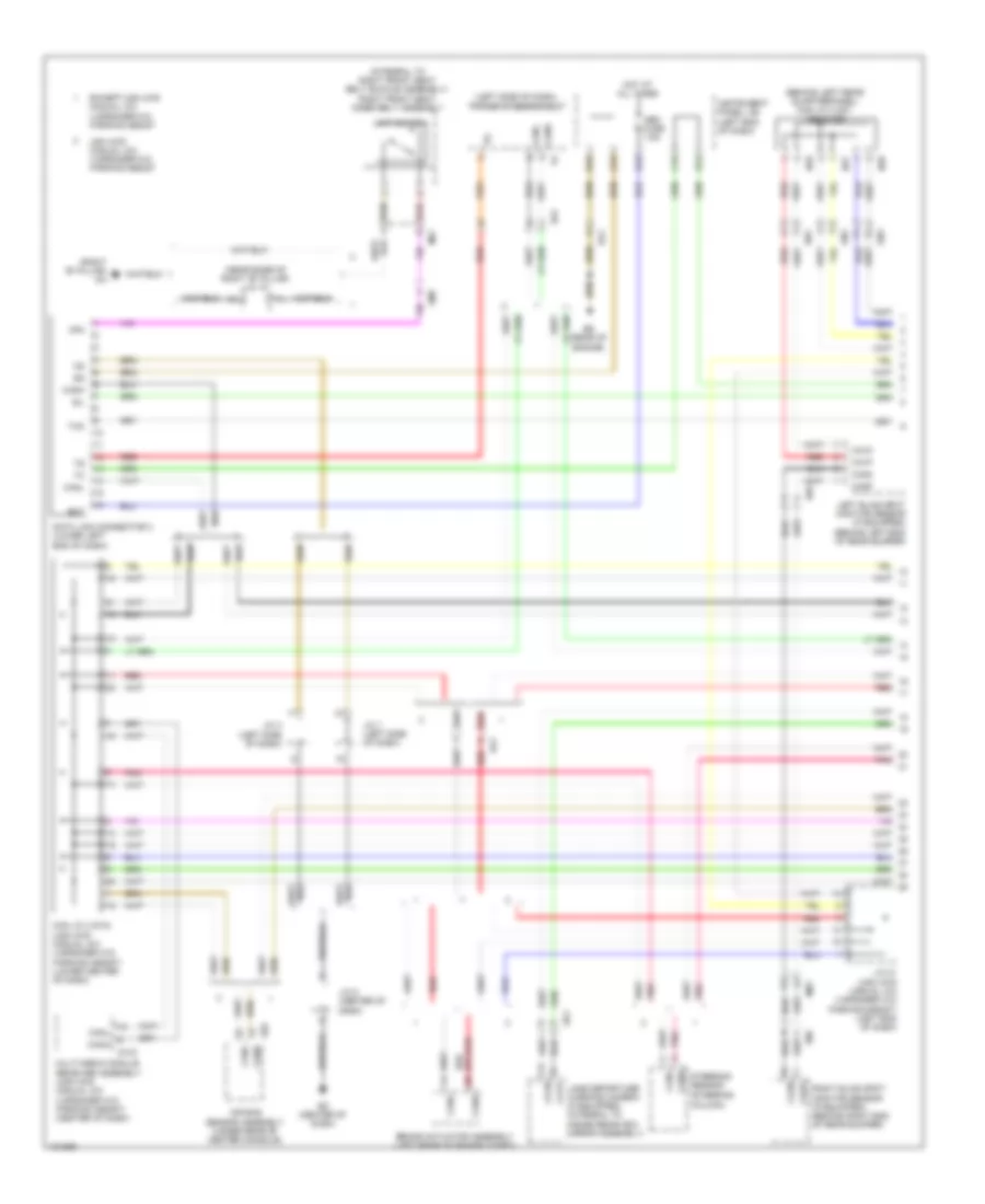 Computer Data Lines Wiring Diagram, Except EV (1 of 2) for Toyota RAV4 EV 2014