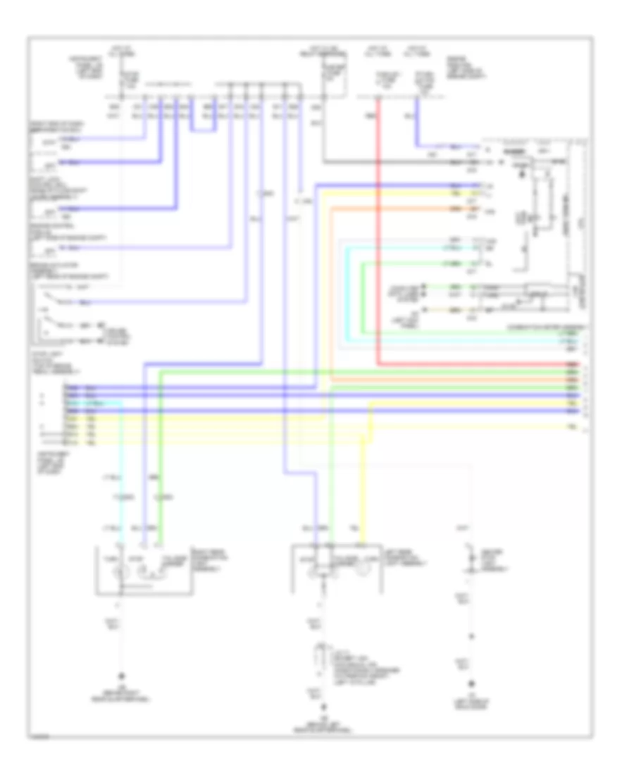 Exterior Lamps Wiring Diagram, Except EV (1 of 3) for Toyota RAV4 EV 2014