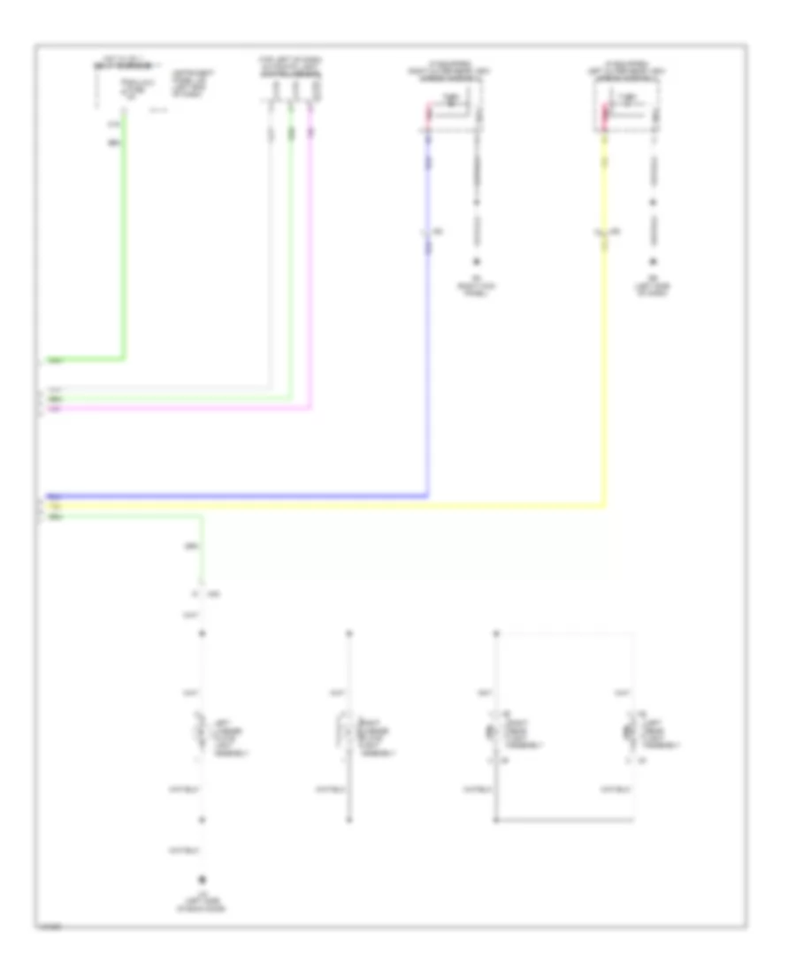 Exterior Lamps Wiring Diagram, Except EV (3 of 3) for Toyota RAV4 EV 2014