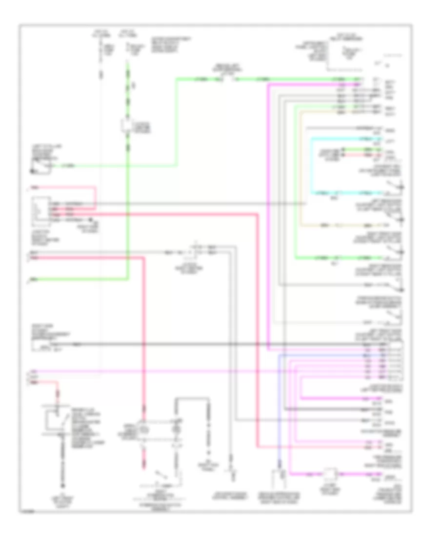 Instrument Cluster Wiring Diagram EV 2 of 2 for Toyota RAV4 EV 2014
