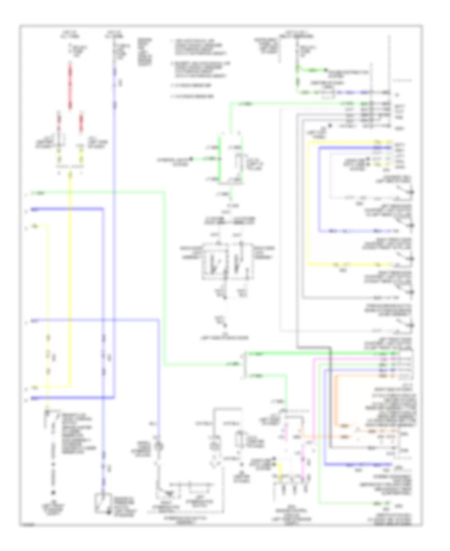 Instrument Cluster Wiring Diagram, Except EV (2 of 2) for Toyota RAV4 EV 2014