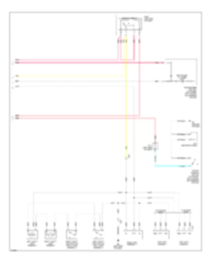 Courtesy Lamps Wiring Diagram, Except EV (2 of 2) for Toyota RAV4 EV 2014
