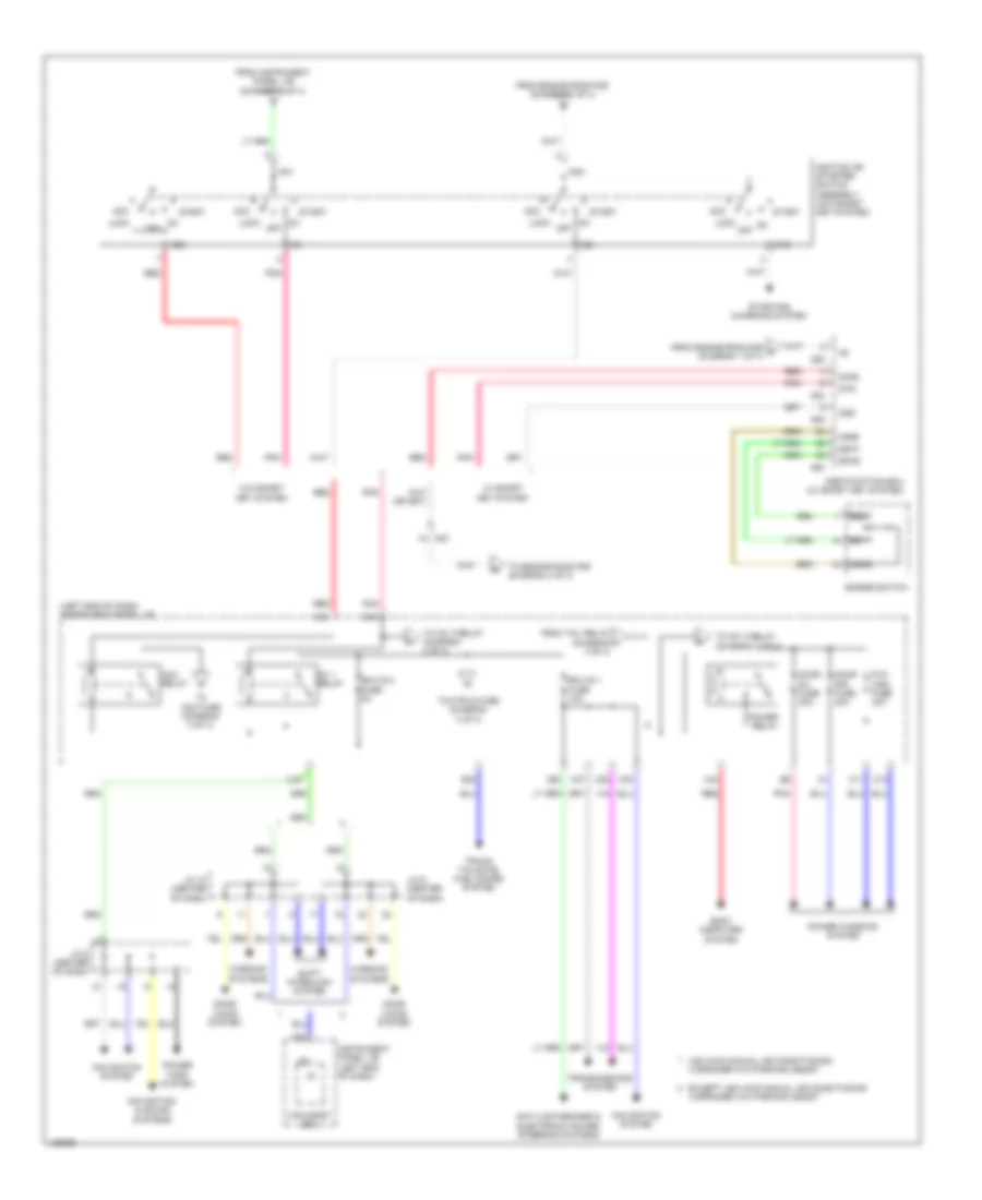 Power Distribution Wiring Diagram Except EV 2 of 4 for Toyota RAV4 EV 2014