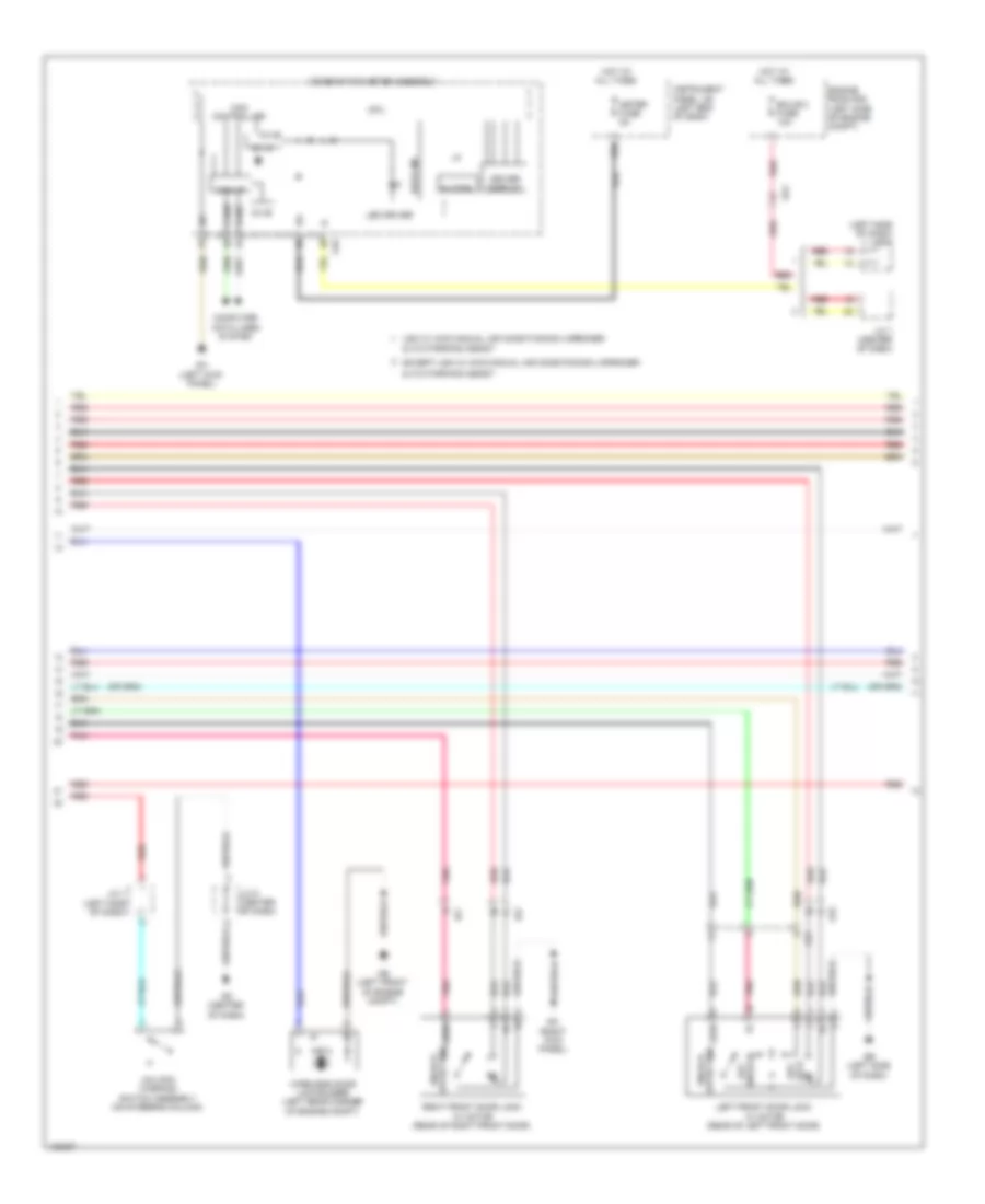 Power Door Locks Wiring Diagram, Except EV without Smart Key System (2 of 4) for Toyota RAV4 EV 2014