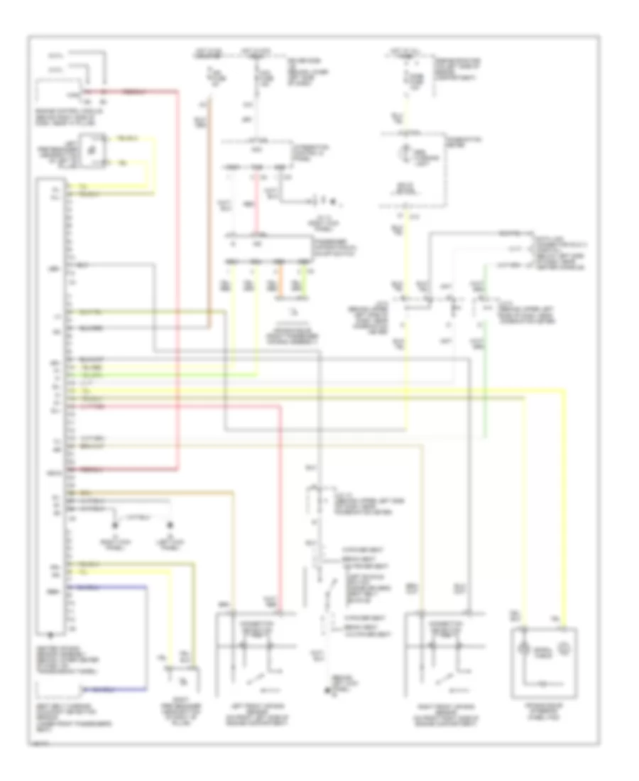 Supplemental Restraints Wiring Diagram for Toyota Tundra SR5 2003