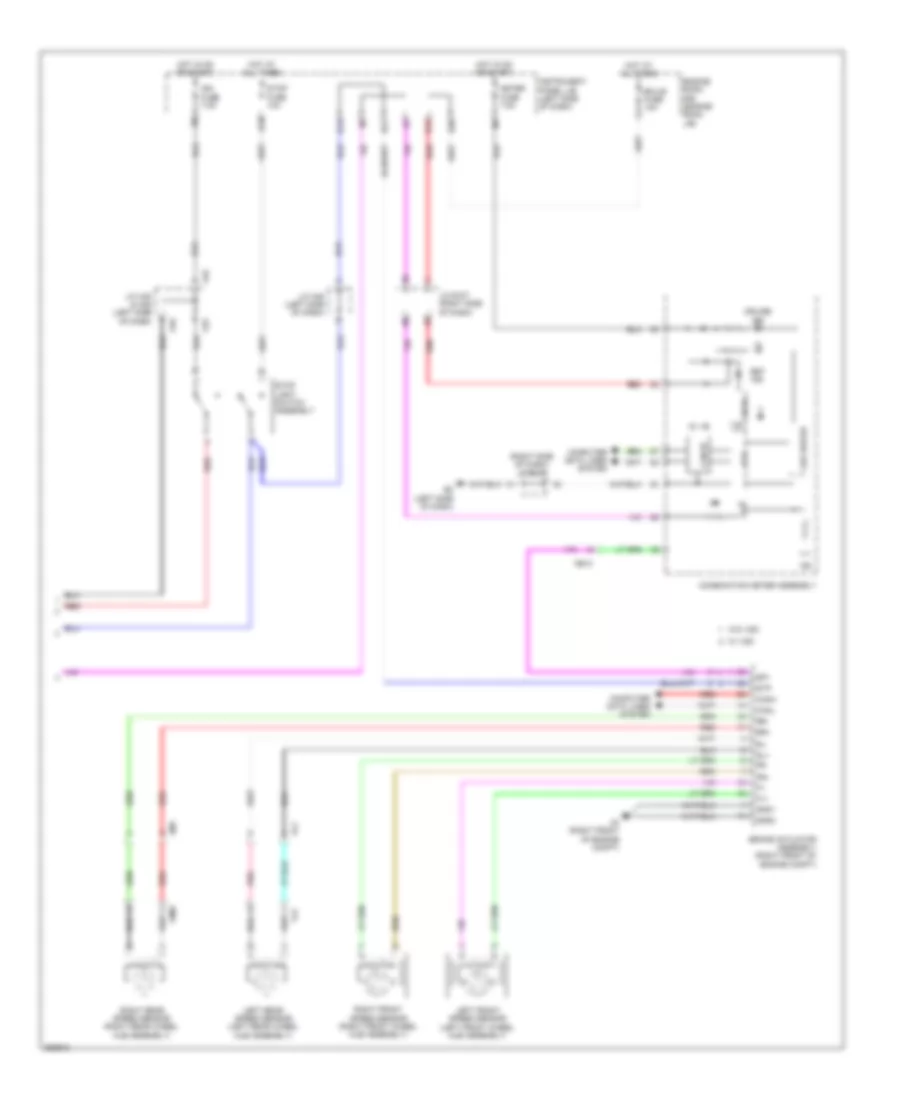 Cruise Control Wiring Diagram NUMMI Made 2 of 2 for Toyota Corolla 2012