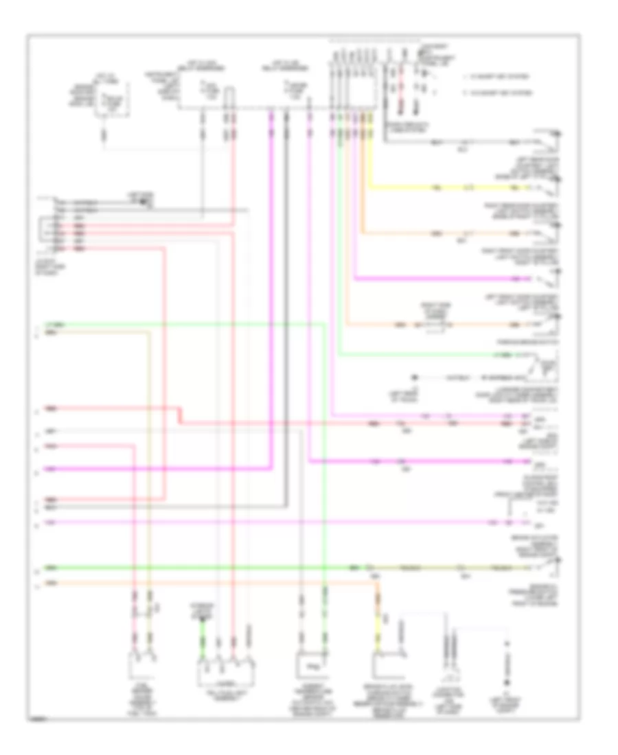 Instrument Cluster Wiring Diagram, NUMMI Made (2 of 2) for Toyota Corolla 2012