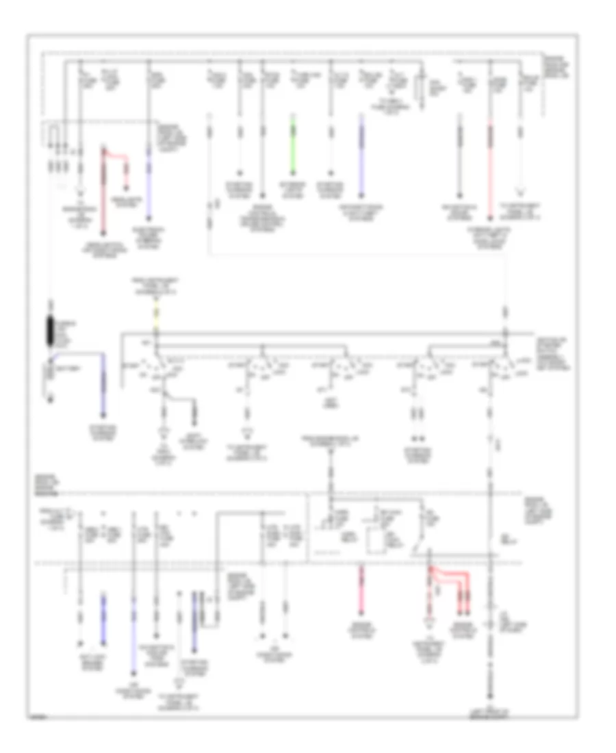 Power Distribution Wiring Diagram, TMC Made (1 of 3) for Toyota Corolla 2012