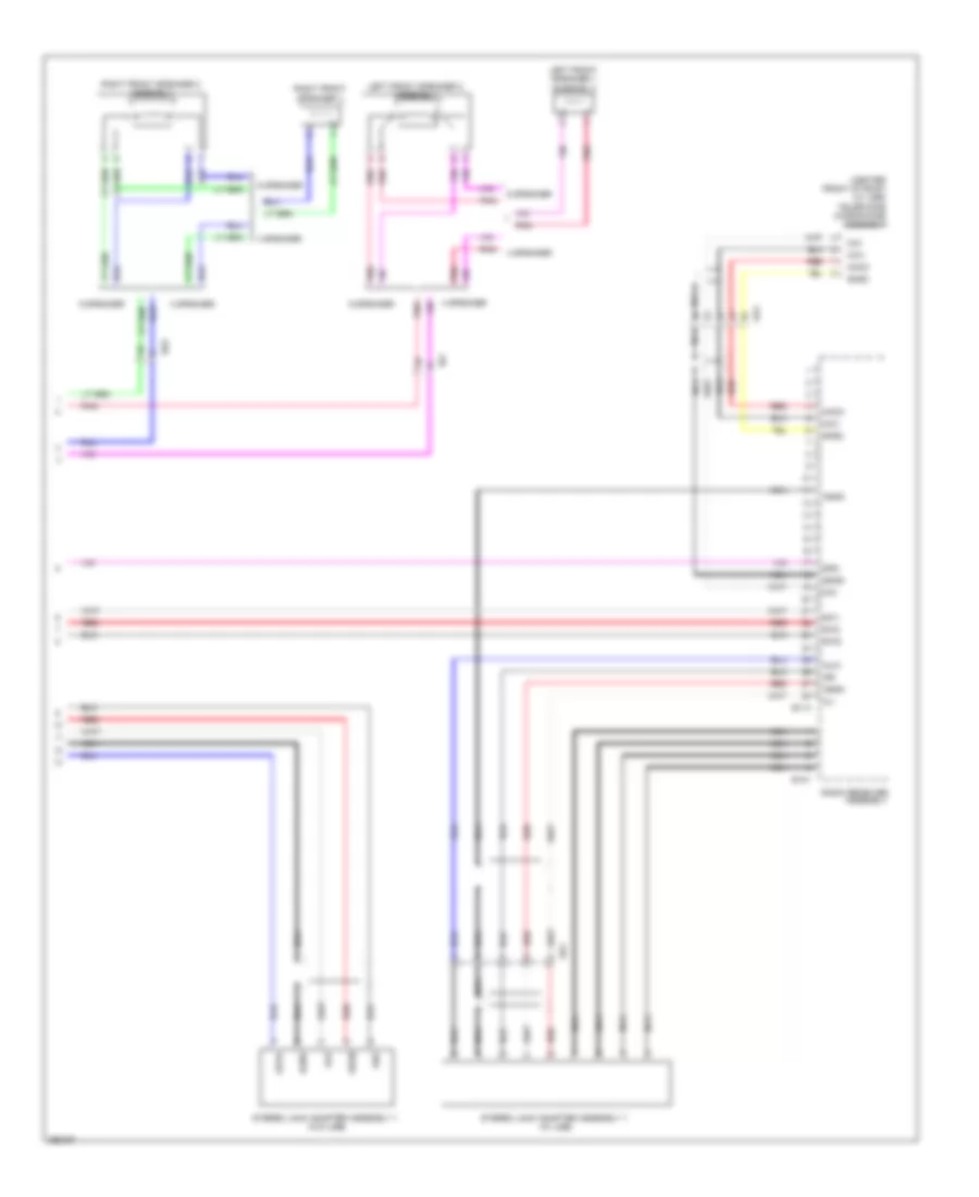 Radio Wiring Diagram, TMC Made without Navigation (2 of 2) for Toyota Corolla 2012