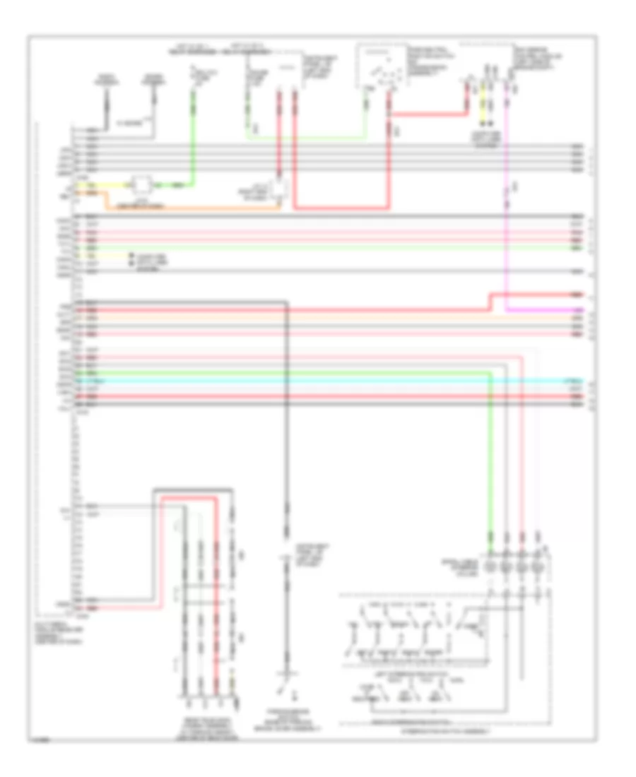 Radio Wiring Diagram, Except EV with Separate Amplifier (1 of 3) for Toyota RAV4 LE 2014