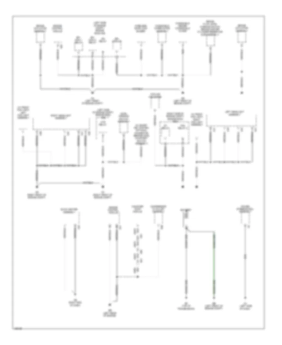 Ground Distribution Wiring Diagram, Except EV (1 of 4) for Toyota RAV4 LE 2014