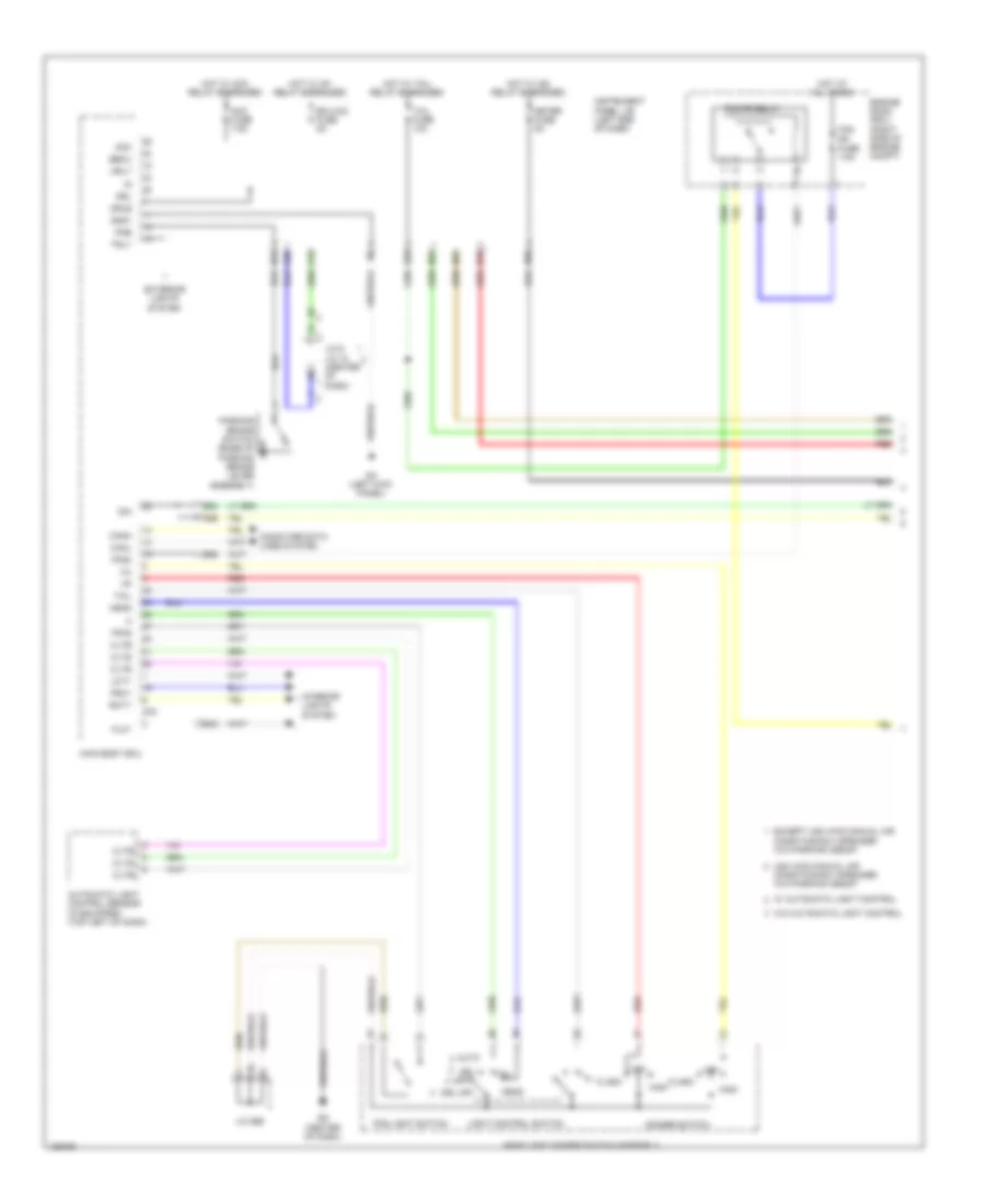 Headlights Wiring Diagram, Except EV (1 of 2) for Toyota RAV4 LE 2014