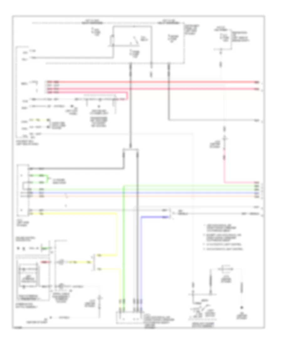 Instrument Illumination Wiring Diagram Except EV 1 of 4 for Toyota RAV4 LE 2014