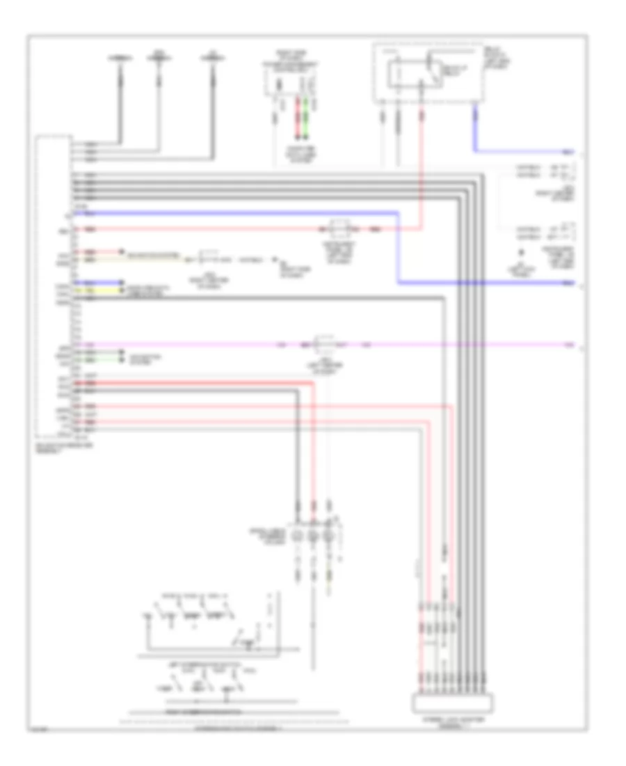 Navigation Wiring Diagram EV 1 of 3 for Toyota RAV4 LE 2014