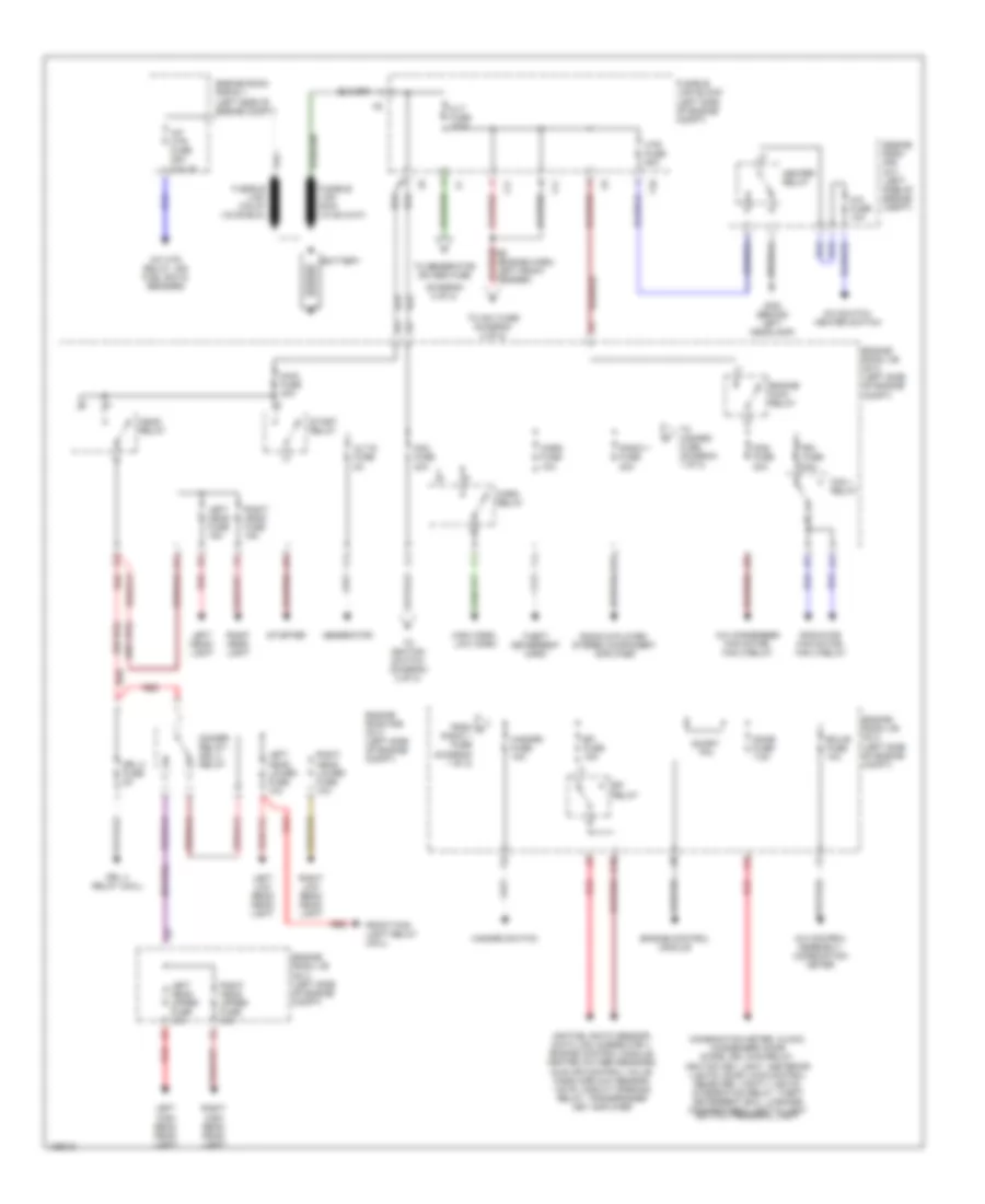 Power Distribution Wiring Diagram 1 of 2 for Toyota Camry Solara SE 2000