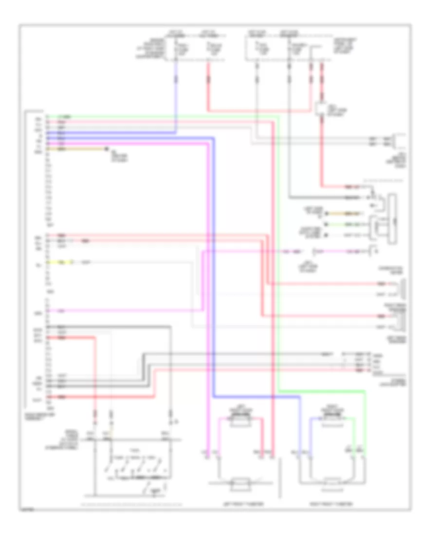 Radio Wiring Diagram without JBL for Toyota RAV4 Limited 2006