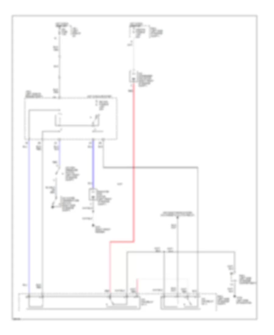 2.0L, Cooling Fan Wiring Diagram for Toyota Camry 1990