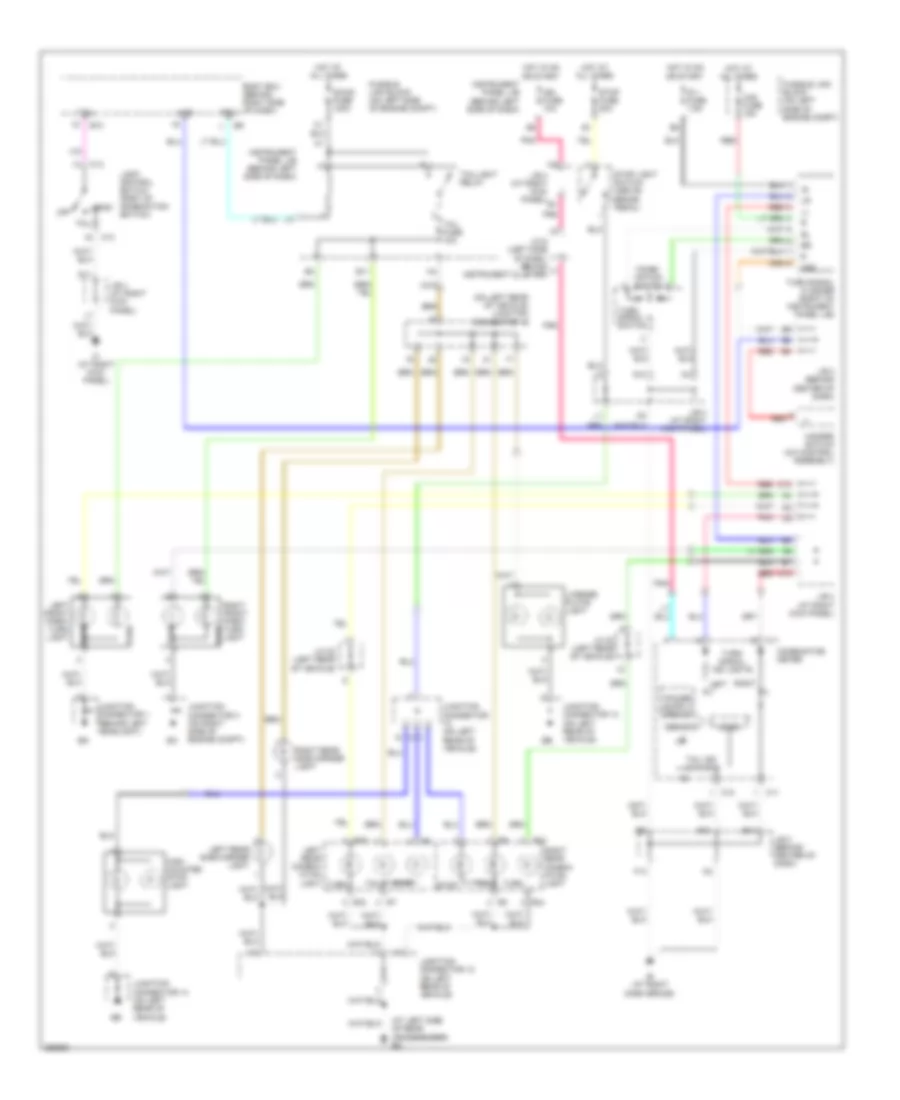 Exterior Lamps Wiring Diagram Hybrid for Toyota Highlander Limited 2007