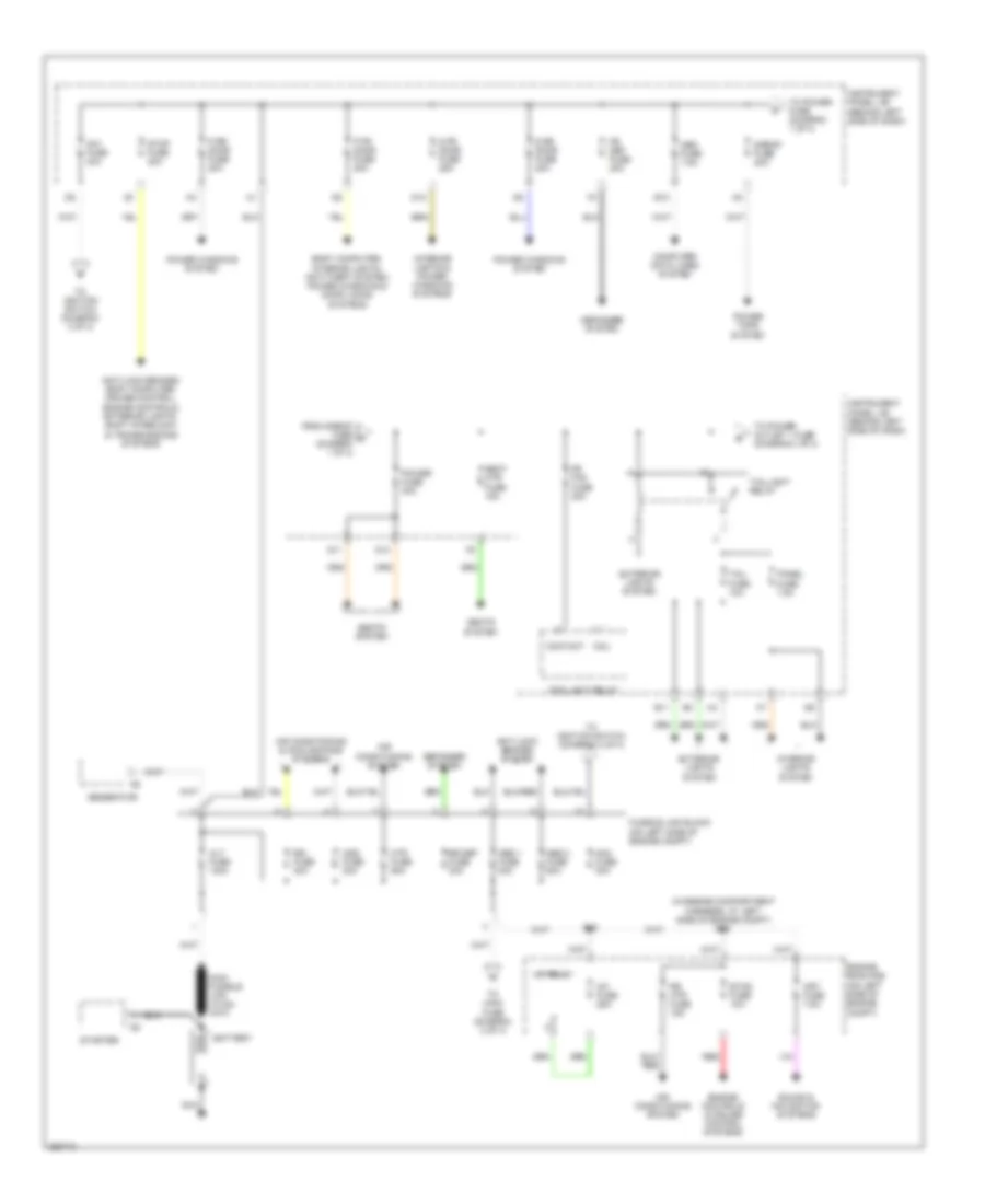 Power Distribution Wiring Diagram Except Hybrid 1 of 4 for Toyota Highlander Limited 2007