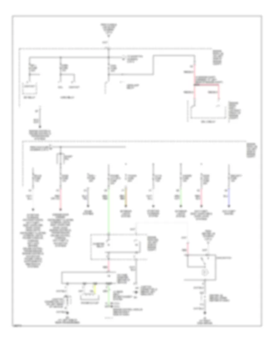 Power Distribution Wiring Diagram Except Hybrid 2 of 4 for Toyota Highlander Limited 2007