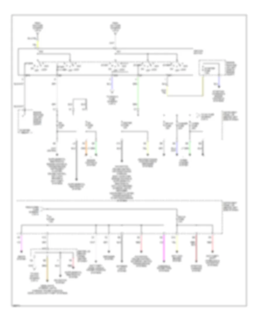 Power Distribution Wiring Diagram Except Hybrid 3 of 4 for Toyota Highlander Limited 2007