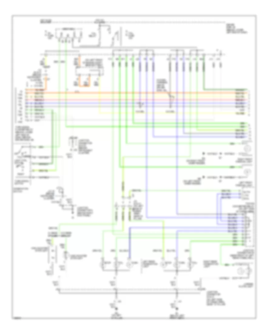 Exterior Lamps Wiring Diagram (1 of 2) for Toyota 4Runner Limited 2004