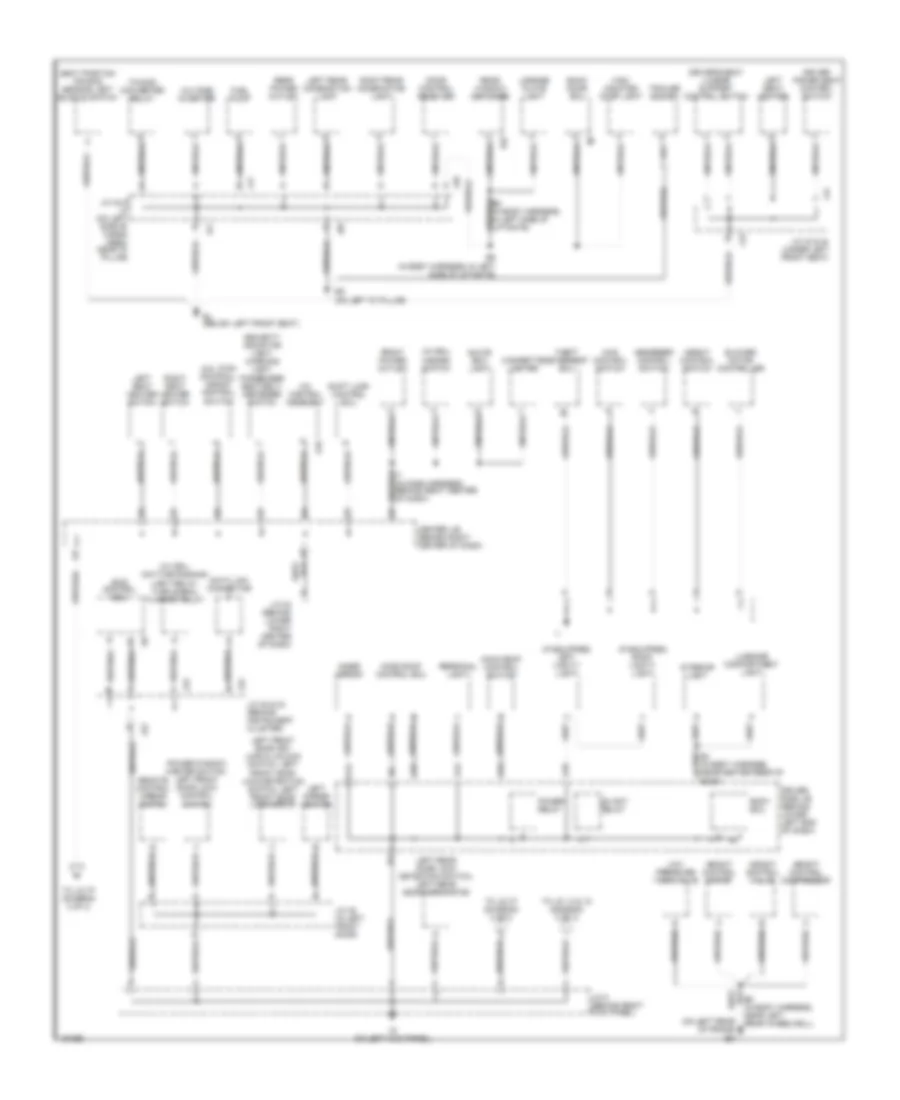 Ground Distribution Wiring Diagram 2 of 3 for Toyota 4Runner Limited 2004