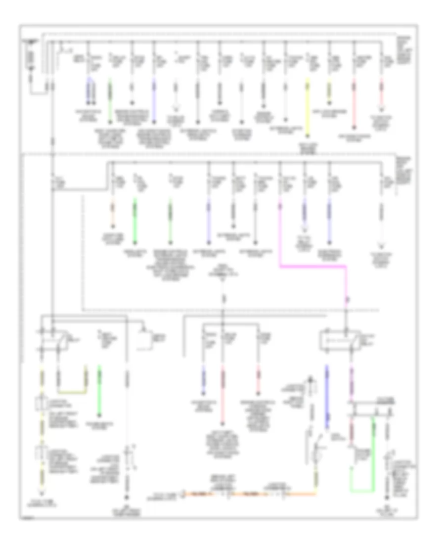 Power Distribution Wiring Diagram 1 of 2 for Toyota 4Runner Limited 2004