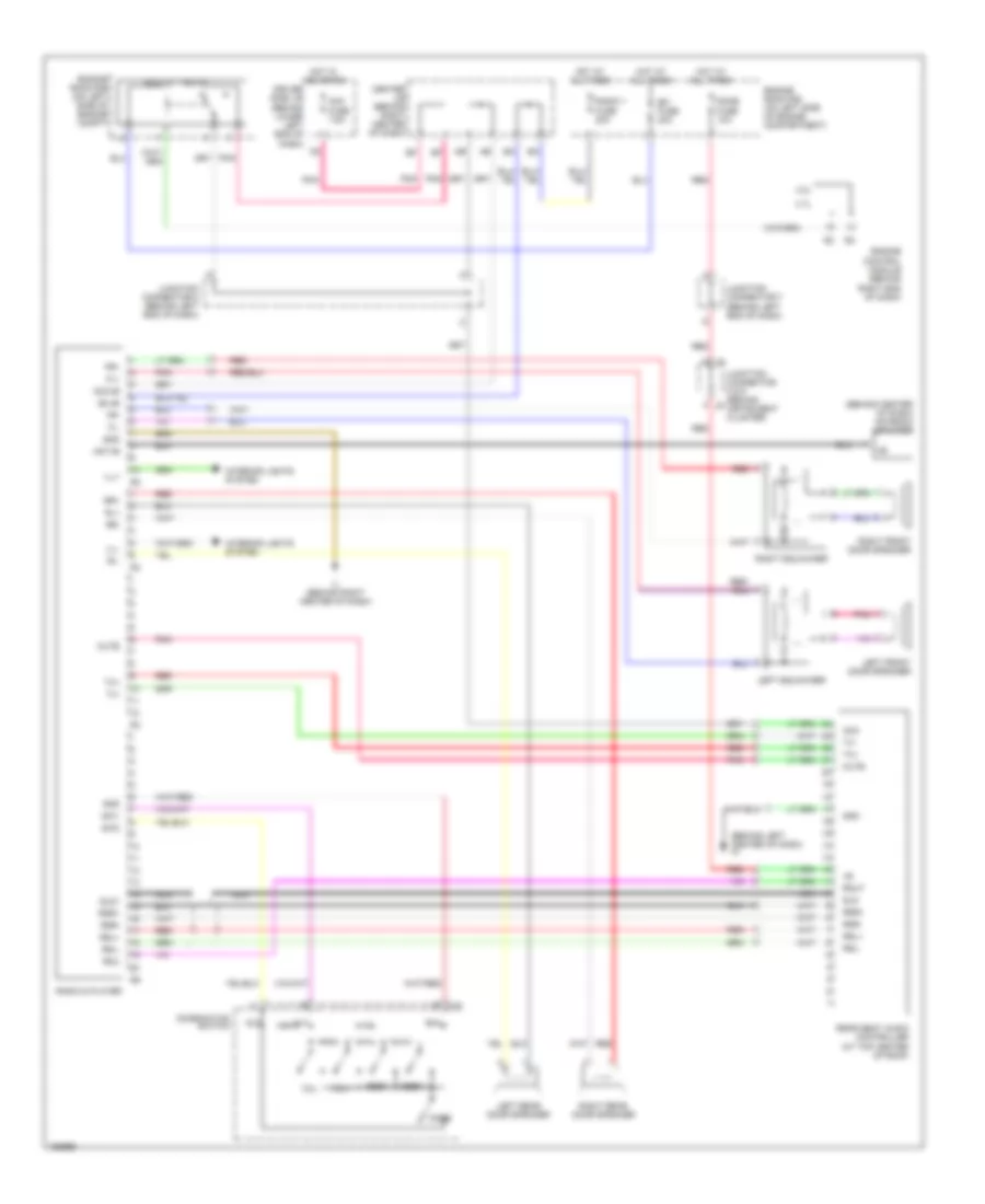 6-Speaker System Wiring Diagram, without Navigation for Toyota 4Runner Limited 2004