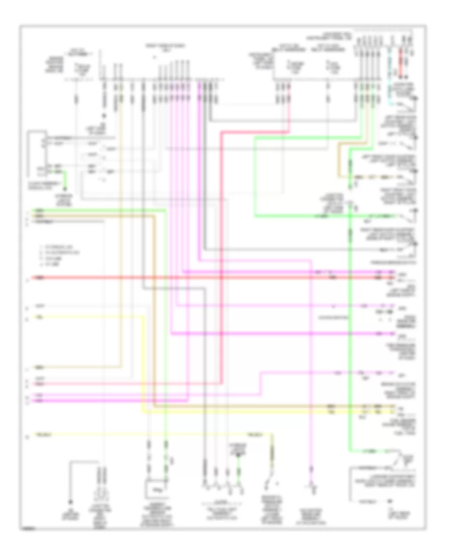Instrument Cluster Wiring Diagram TMC Made 2 of 2 for Toyota Corolla LE 2012